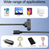 USB 2.0 Type C Panel Mount Adapter Cable, 90 Degree Angle USB C Male to Female Extension, 1ft/30cm