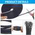 65.6 2 ft Sizes PE Cable Protectors Expandable Braided Sleeving Tubing Flexible Wire Mesh Sleeve Loom Black Wiring