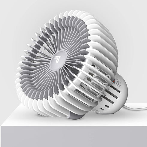 01X 17 Sharper Image REFRESH Rechargeable Personal Fan, Powerful Airflow, Quiet Operation, Hours of Run Time on Low