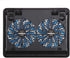 Laptop Cooling Pad, Coolertek USB Powered Cooler, 2 Blue Silent Big Fans, Height Adjustable Non-Slip Stand, Fits 11-17