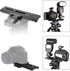 L-LINK 16cm/6.3in 2 1/4" Way Macro Focusing Rail Slider, Quick Screw Release Mount Camera Flash Support Plate, Focusing