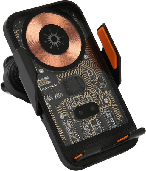 Touch Car Charger with 360° Rotation, Transparent Shell, Phone Holder Mount for 4.7-7 inch Phones, Quiet Working (C10)