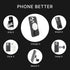 PopSockets iPhone 14 Pro Max Case with Phone Grip, Slide Compatible with MagSafe and Wireless Charging - Black