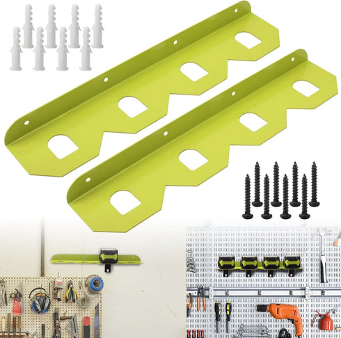 AMTHKNO 2 Pcs Upgrade Aluminum Alloy Battery Holder 4 Slot Mounting Organizer Compatible