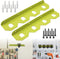 AMTHKNO 2 Pcs Upgrade Aluminum Alloy Battery Holder 4 Slot Mounting Organizer Compatible