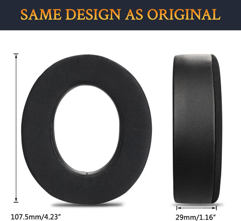SOULWIT Earpads Replacement for Corsair HS75 XB, HS70/Pro, HS60/Pro, HS50/Pro Gaming Headset, Black