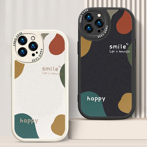 ZEZHOU iPhone 12 Pro Case, Cute Pattern Design for Women, Soft Lambskin TPU Rubber Shockproof Cover, 6.1 inch, Black