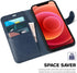 TUCCH Wallet Case for iPhone 12 Mini 5G, TPU Shockproof Inner Shell, PU Leather RFID Blocking Magnetic Stand Flip Cover