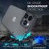 ORIbox Slim Case for iPhone 12 Pro Max, 6.7", Shockproof Anti-Fall Translucent Matte, Not Yellowing