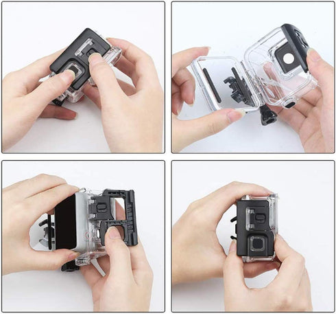 HONGDAK Waterproof Housing Case for GoPro Hero 7/6/5 Black, 196ft/60m Diving Protective Shell