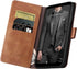 SUANPOT Galaxy Note 9 Leather Flip Folio RFID Wallet Case, Credit Card Holder for Men & Women, Light Brown