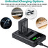 Hisewen LP-E12 Battery 2Pack with Dual USB Charger for Canon EOS M Series and Rebel SL1, Powershot