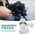 Movo FR3 Adjustable Follow Focus Ring Set of 3, 65mm, 75mm, and 85mm Lens Gear Rings, Standard 32 Pitch - 0.8 mod