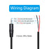RIIEYOCA 4 Pack 3.5mm Male Plug to Bare Wire Stereo Audio Cable, 1/8" TRS 3 Pole Mono Male Plug to Open End Audio Cable