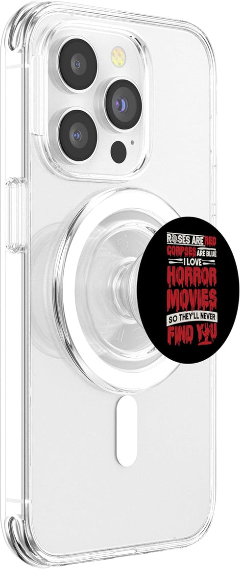 PopSockets PopGrip for MagSafe - Scary Horror Movie I Love Horror Movies