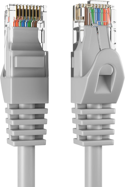 Cables Direct Online Cat6 25FT Ethernet Patch Cable, 550Mhz, Compatible with PC, Laptop, Router, Gray