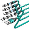 Magnetic Charging Cable, 4Pack (3.3ft/3.3ft/6.6ft/6.6ft) 360°&180° Rotating USB C Charging Cable with LED