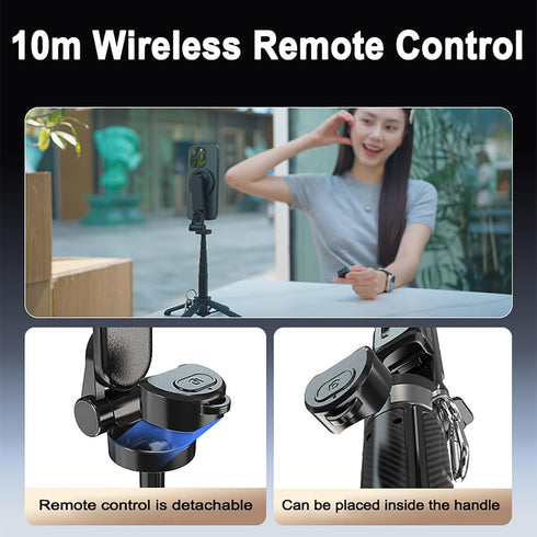 Generic 2025 4-in-1 360 1PC) New Multifunctional Selfie Stick, Rotation Phone Tripod with Phone Stand for Video