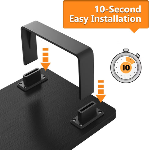 50 LB 1-Step Monitor Stand Riser with Capacity, Stable Wood Computer Monitor Stand for Desk Organizers, Computer Riser