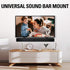 Mounting Dream Soundbar Mount for Most Sound Bars up to 15 lbs, Above or Under TV, with Detachable Extension Plates
