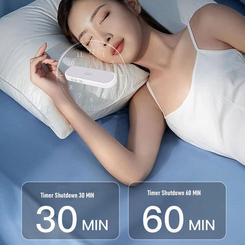 Dpofirs Bone Conduction Sleep Speaker | Advanced Sound Transmission, White Noise, Smart Sleep Timer, Portable