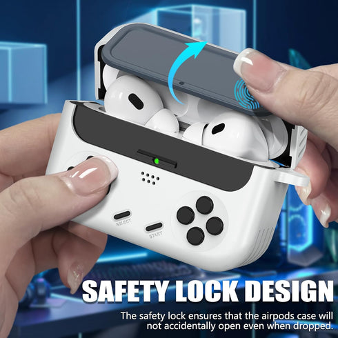 Inesore AirPods Pro 2nd Generation Case with Cleaner Kit, Compatible with AirPods Pro 1st and 2nd, White