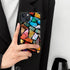 ZHEGAILIAN Stained Glass Mosaic Case for iPhone 15, Tempered Glass Back + Soft Silicone TPU Shock Protective
