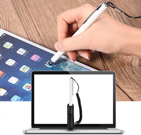 Stylus Pen with Tethers, Universal Capacitive Touch Pen Replacement for Mobile Phones and Tablets