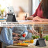 Mobile Phone Holder, Adjustable Foldable Portable Desk Stand for Video Call Mount (1PH - Black)