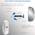 Tsmine Wireless Bluetooth Charger Computer Mouse for MacBook Air Pro Laptop, Rechargeable Mini Slim Silent Mice
