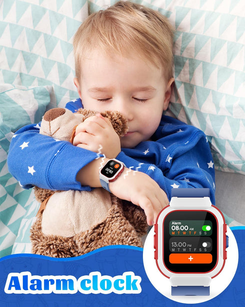 Smart Watch for Kids Girls Boys, Fitness Tracker with Pedometer, Heart Rate Monitor, IP68 Waterproof, Blue