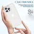 Goton Camera Lens Protector for iPhone 15 Pro Max & 15 Pro - Bling Glitter Diamond Metal, Tempered Glass, Silver.
