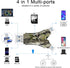 SD Card Reader for iPhone/ipad/Android/Mac/Computer/Camera,4 in1 Micro SD Card Reader Trail Camera Viewer, Portable Memory Card Reader SD Card Adapter for SD and TF Cards by SUNTRSI