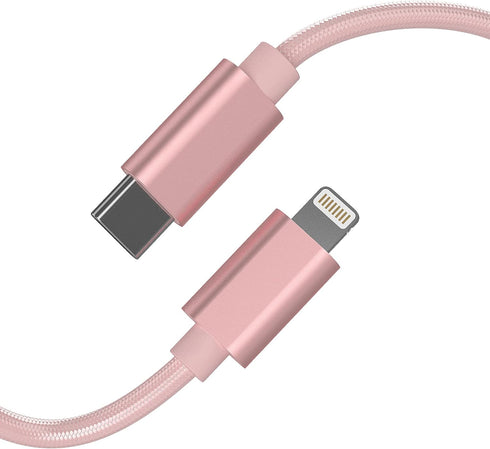 TALK WORKS USB C to Lightning Cable Charger - 10' Braided Cord for iPhone 14/14 Plus/14 Pro/14 Pro Max, MFI Certified