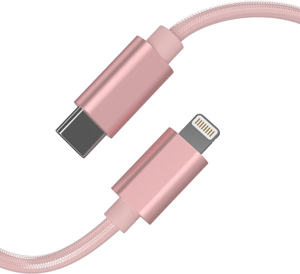 TALK WORKS USB C to Lightning Cable Charger - 10' Braided Cord for iPhone 14/14 Plus/14 Pro/14 Pro Max, MFI Certified