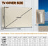 60-65 Inches, 600D Outdoor TV Cover HOMEYA Heavy Duty Waterproof & Weatherproof TV Screen Protector with Double Zipper