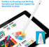 Stylus Pens for Samsung Galaxy Tab A9+/A8/A7 - Evach Capacitive Digital Pencil with 1.5mm Ultra Fine Tip, White
