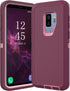 Shockproof Dropproof Case for Samsung Galaxy S9 Plus, Heavy Duty Protective Cover for 6.2 Inch (Purple/Pink)