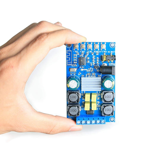 DAMGOO Bluetooth Amplifier Board, 50w+50w 2 Channel Audio, Easy Installation, Password Free Connect, Protective Shell