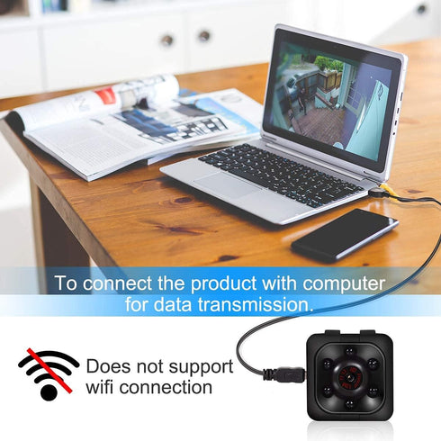 Mini Spy Camera, 1080P HD Mini Spy Camera with Audio, Video Recording, Night Vision, Motion Detection - No Wi-Fi Needed