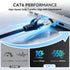 3ft 1M Cat6 RJ45 24AWG CAT6 10Gbps Ethernet Cable, LAN Patch Cable, UTP Snagless High-Speed Wired Internet Cable