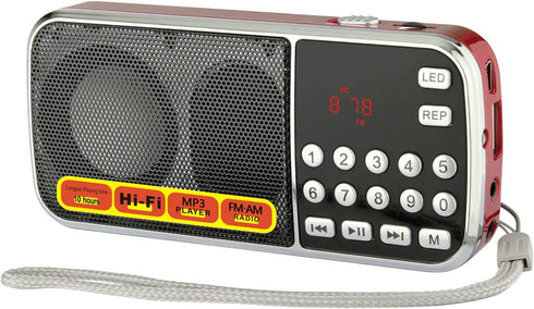 Mfine Portable Mini USB FM Radio Speaker Music Player Micro SD/TF Card For