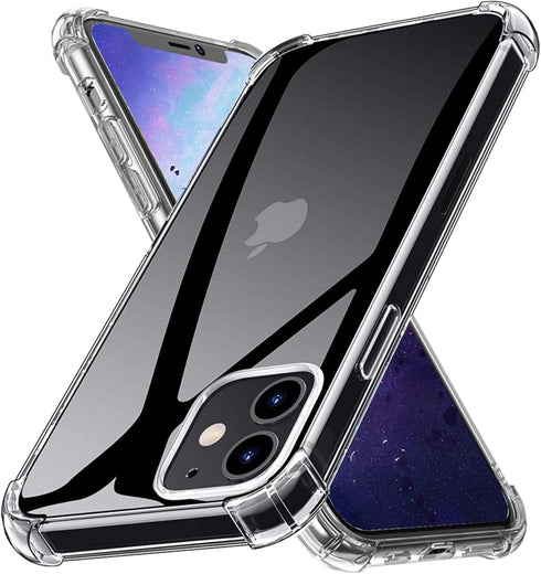 Crystal Clear Phone Case Compatible with iPhone 11, Hard Back Cover with Shockproof Protection, 6.1 inches-CL