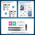 2 Pack Samsung Galaxy S23 Ultra Back Rear Camera Lens Glass Replacement with Repair Tool Set and Installation Manual