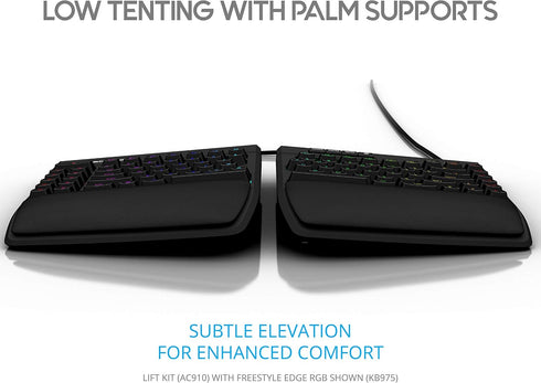 KINESIS Lift Kit - Tenting with Palm Supports for Freestyle Edge (AC910), Black