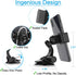 APPS2Car Adjustable Arm Suction Cup Phone Holder for Car, Low Profile Dashboard Mount Compatible w/All iPhone & Android