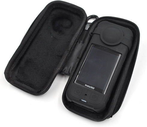Sports Camera Accessory Kit for Insta360 X3, Hard Case, Silicone Protector, Lens Protector