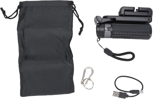 Hosioe Foldable Selfie Stick Tripod with Smart Push Operation, Adjustable Height Selfie Stand