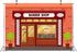 BELECO 5x3ft Fabric Cartoon Barber Shop Backdrop for Photography Red Brick Wall Hair Salon Hairstylist Haircut
