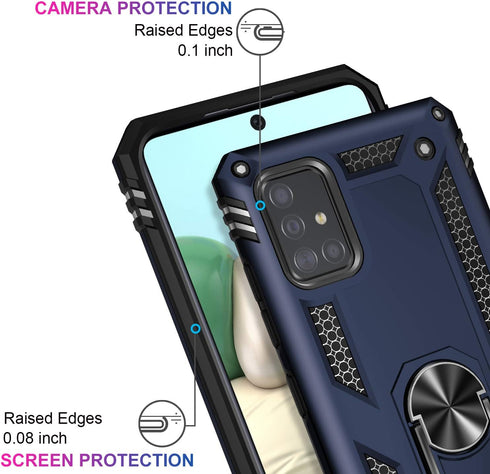LUMARKE Case for Galaxy A51 4G with Screen Protector, Military Grade Protective Phone Cover, 16ft Drop Tested with